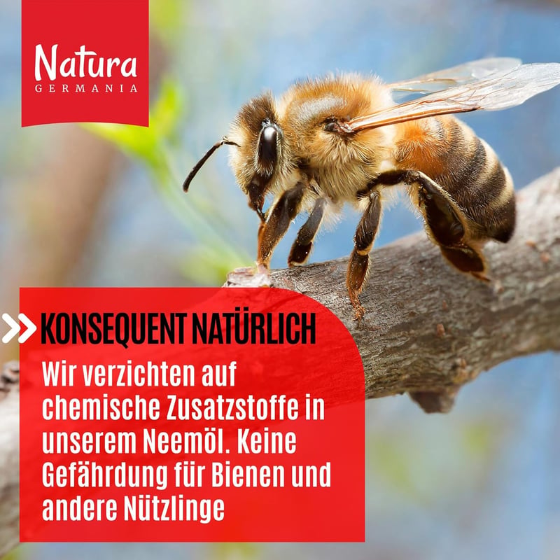 Natura Germania Neem Oil 1000ml Szappanmag Kivonattal - 100L Permetezőoldat + Spray Flakon