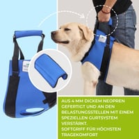 Nature Pet orma za nošenje pasa s prednjim prihvatom – veličina S, crna – za starije, bolesne ili operirane pse, za stepenice i hodanje 5