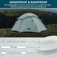 Naturehike 1-2 személyes ultralight sátor 4 évszakos vízálló kemping sátor 4