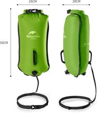 Naturehike 28L vízálló úszótáska buborék légzsák állítható övvel vízi sportokhoz 2