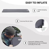 Naturehike 5cm önfelfújó kemping matrac, összekapcsolható hordozható alvópad sátorhoz és túrázáshoz 4