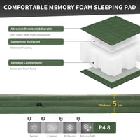 Naturehike 5cm önfelfújó kemping matrac R4.8 összekapcsolható sátorhoz és függőágyhoz 2