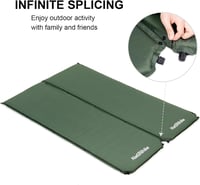 Naturehike 5cm önfelfújó kemping matrac R4.8 összekapcsolható sátorhoz és függőágyhoz 6
