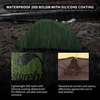 Cort ultraușor pentru o persoană Naturehike Cloud Up, verde pădure - Cort de camping tip cupolă, ultralight, pentru drumeții cu rucsacul, 20D 5
