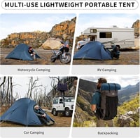 Naturehike Cloud Up 2 Ultralight Kempingstan 2 Személyes Vízálló Hátizsák Túrázáshoz 5