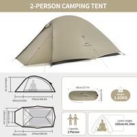 Naturehike Cloud Up Pro 2 személyes könnyű sátor, szélálló vízálló kupola kemping sátor 2