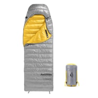 Naturehike CW400 vreća za spavanje od paperja, punjenje 650 cuin, 4-sezonska - siva - veličina L 1