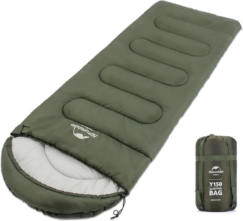 Naturehike Hálózsák Felnőtt 3 Évszakos Ultrakönnyű Hordozható Téglalap Alakú Kempingzsák Zöld 85x205cm Túrázáshoz