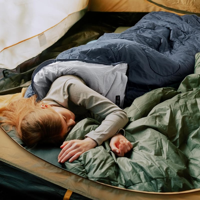 Naturehike Hálózsák Felnőtt 3 Évszakos Ultrakönnyű Hordozható Téglalap Alakú Kempingzsák Zöld 85x205cm Túrázáshoz
