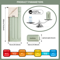 Sac de dormit Naturehike pentru adulți, impermeabil, ușor, tip plic, pentru 3-4 anotimpuri, ideal pentru camping, călătorii și activități în aer liber, 190 x 75 cm 2