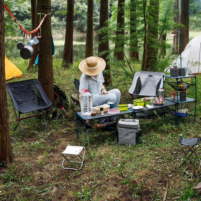 Naturehike Hordozható Kempingszék, Ultrakönnyű Összecsukható Szék Horgászathoz, Piknikhez, Túrázáshoz - Szürke