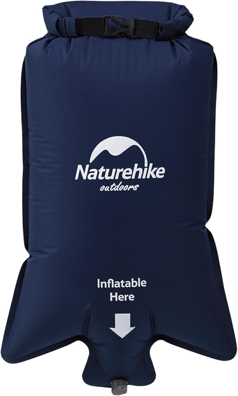 Naturehike Kék Felfújható Matrac Táska - Vízálló Tároló Mobilhoz és Kiegészítőkhöz - 195x59x6,5 cm, 470g