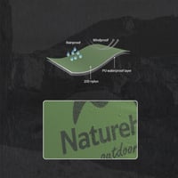 Naturehike Mongar 2-miestny ultraľahký dvojplášťový stan na turistiku a kempovanie - 20D Nylon, olivovozelený, nepremokavý 4
