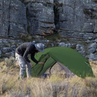 Naturehike Mongar 2-miestny ultraľahký dvojplášťový stan na turistiku a kempovanie - 20D Nylon, olivovozelený, nepremokavý 7