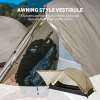 Ul'ahčený trekingový stan Naturehike Mongar UL pre 1-2 osoby — obal je roztrhnutý a na podlahe stanu je tiež trhlina (stav: pozri 2. obrázok) 9