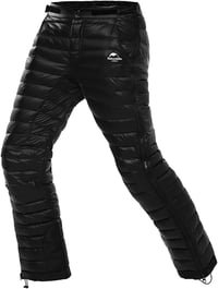 Naturehike Pehely Nadrág Férfi Női Unisex Ultrakönnyű Téli Outdoor Túrázás Kemping Kerékpár Fekete XL 1