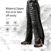 Naturehike Pehely Nadrág Férfi Női Unisex Ultrakönnyű Téli Outdoor Túrázás Kemping Kerékpár Fekete XL 2