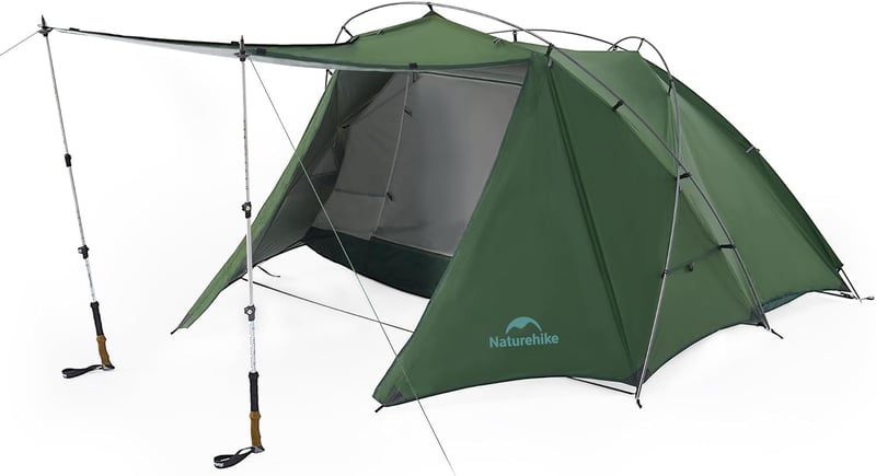 Naturehike Professional 2 személyes vízálló ultralight sátor 3-4 évszakos kempingezéshez