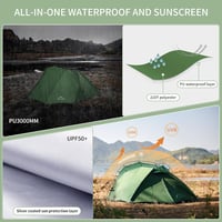 Naturehike Professional 2 személyes vízálló ultralight sátor 3-4 évszakos kempingezéshez 2