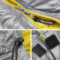 Naturehike CW400 pehelyhálózsák 650 töltőerő, 4 évszakos - szürke - L-es méret 3