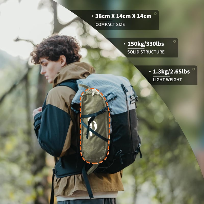 Naturehike Ultralight Összecsukható Camping Szék Zöld M - Könnyű Hordozható Kempingszék Túrázáshoz