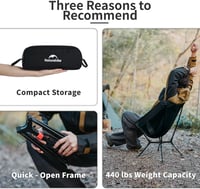 Naturehike Ultralight Összecsukható Camping Szék Zöld M - Könnyű Hordozható Kempingszék Túrázáshoz 4