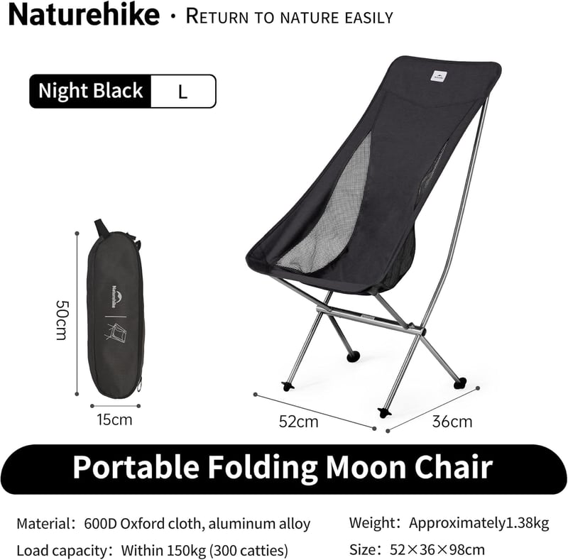 Naturehike ultralight összecsukható kemping szék, gyors szerelés, horgászat és túrázás