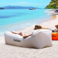 Naturehike Vízálló Felfújható Lounger Szürke - Hordozható Strand és Kempingágy 4