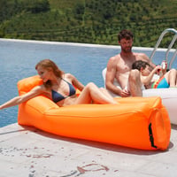 Naturehike Vízálló Felfújható Lounger Szürke - Hordozható Strand és Kempingágy 6