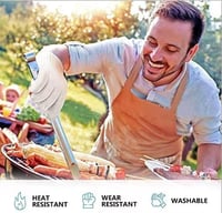 NatureMan Hőálló Konyhai Kesztyű Sütéshez Grillezéshez Edénytartáshoz 7