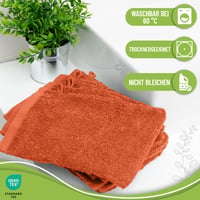 NatureMark froté umývacia rukavica 10 ks, 100% bavlna, mäkká a odolná, terakota, 15x21 cm 5