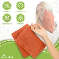 NatureMark froté umývacia rukavica 10 ks, 100% bavlna, mäkká a odolná, terakota, 15x21 cm 2