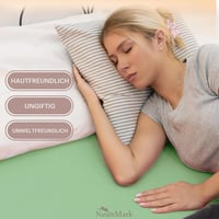 NatureMark Jersey Pamut Gumis Lepedő 90x200-100x200cm Jade Zöld Oeko-Tex 2