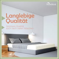 NatureMark Mikroszálas Gumis Lepedő 200x220 cm Magas 40 cm Fehér 4