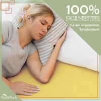 NatureMark mikroszálas gumis lepedő 200x220 cm sárga boxspring ágyhoz 7