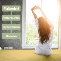 NatureMark mikroszálas gumis lepedő 200x220 cm sárga boxspring ágyhoz 5