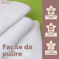 NatureMark mušelínové plienky 10 ks - 100% bavlna - mäkké utierky na dojčenie a starostlivosť o bábätko, prateľné plienky, zavinovačka a utierky - 70x70 cm, biele 5