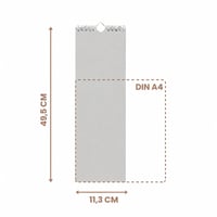 Naturzauber Streifenplaner 2027 fali naptár 11,3x49,5 cm – Janneke Brinkman virágos illusztrációival, hellyel időpontoknak és jegyzeteknek, konyhába, előszobába és irodába 4