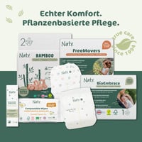 Naty vlažne maramice za bebe, koje se mogu bacati u WC školjku, 98% vode, 168 kom (3 pakiranja), hipoalergene, bez mirisa, 100% bez plastike, za osjetljivu kožu 8