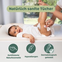 Naty vlažne maramice za bebe, koje se mogu bacati u WC školjku, 98% vode, 168 kom (3 pakiranja), hipoalergene, bez mirisa, 100% bez plastike, za osjetljivu kožu 2