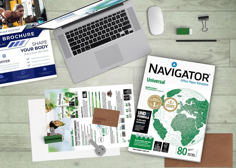 Navigator A4 80g Fehér Másolópapír 5x500 Lap - Irodai Papír Csomag - Single