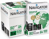 Navigator A4 80g Fehér Másolópapír 5x500 Lap - Irodai Papír Csomag - Single 1