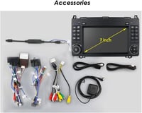 Navinio 7 hüvelykes Android autórádió autó GPS navigáció CarPlay csere Mercedes A B V W169 W245 W639 W447 Viano W906 Sprinter Crafter Blueto 9