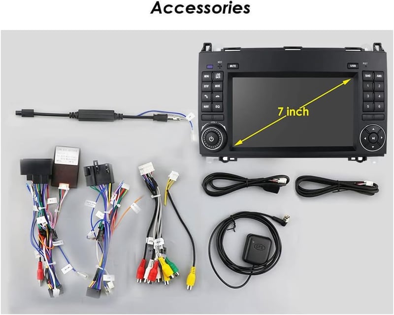 Navinio 7 hüvelykes Android autórádió autó GPS navigáció CarPlay csere Mercedes A B V W169 W245 W639 W447 Viano W906 Sprinter Crafter Blueto