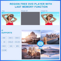 NAVISKAUTO 10.1" Autós DVD Lejátszó Szett - 2 Fejtámlára Szerelhető Monitor, HDMI Bemenet, 2 Fejhallgató, Memória Funkció, USB/SD Kártyaolva 3