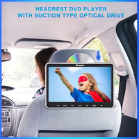 NAVISKAUTO 10.1" Autós DVD Lejátszó Szett - 2 Fejtámlára Szerelhető Monitor, HDMI Bemenet, 2 Fejhallgató, Memória Funkció, USB/SD Kártyaolva 2