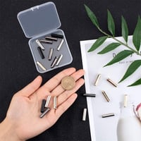 nbeads 24 bucăți capete de șiret cu șurub din aluminiu, 4 culori, capete rotunde pentru repararea și personalizarea șireturilor de pantofi 3