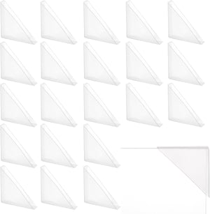 nbeads 50 buc. protecții colțuri de carte din plastic pentru album foto și jurnal, protecție colțuri 4,9 x 3,45 cm, interior 3 mm pentru scrapbook și sticlă