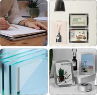 nbeads 50 buc. protecții colțuri de carte din plastic pentru album foto și jurnal, protecție colțuri 4,9 x 3,45 cm, interior 3 mm pentru scrapbook și sticlă 7