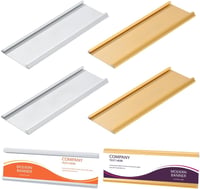 nbeads 6 bucăți plăcuțe de ușă din aluminiu 18 cm, suport pentru plăcuțe de identificare pentru săli de conferințe, decor pentru birou și acasă 1